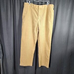 LL Bean Corduroy‎ Pants Tan Straight Fit Mens Size 38x32 Casual Comfort